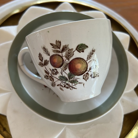 Vintage Alfred Meakin Hereford Platter, Cup + Saucer Set Staffordshire England - Picture 4 of 12